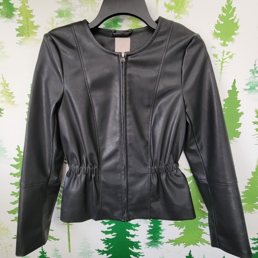 H&M Faux Leather Jacket.